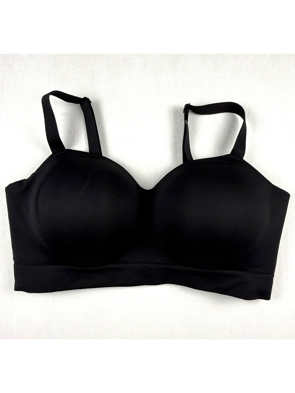 Truekind Wireless‎ Shaping Bra Women Sz XL Black Supportive Comfort Soft
